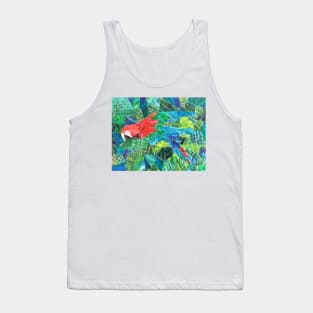 Parrot Collage Tank Top